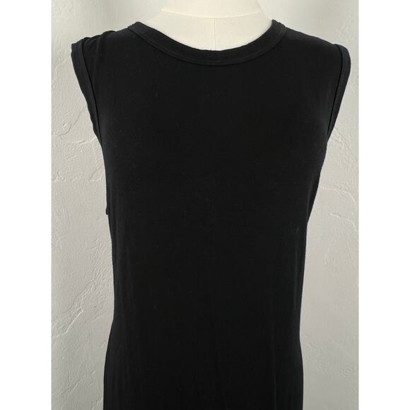 ENZA COSTA JERSEY KNIT MAXI SLEEVELESS DRESS Twisted back - Picture 2 of 6